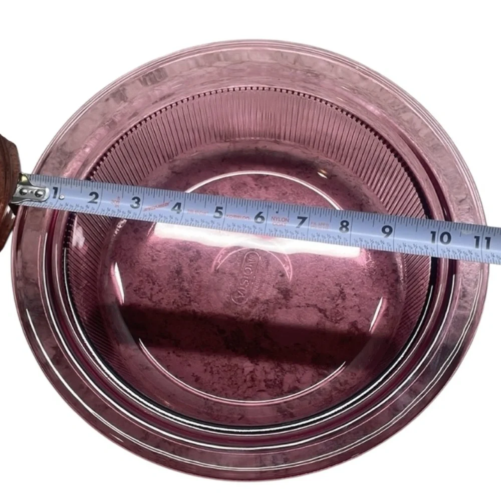 Pyrex Pink Glass Casserole Dish with Lid
